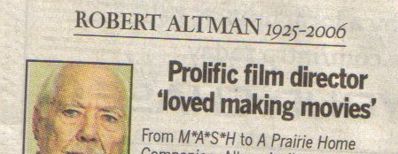 Obituary: Prolific film director 'loved making movies'