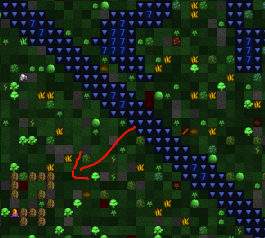 Elite goblin assault force stuck on the wrong side of the river.